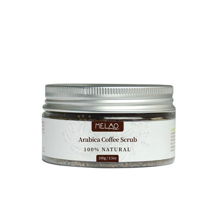 Exfoliating coffee scrub